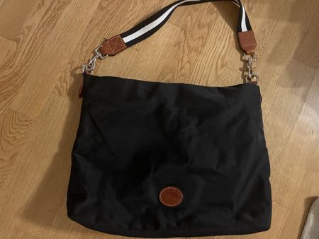 Tasche / Dooney & Bourke Tasche, schwarz, Leder, Nylon