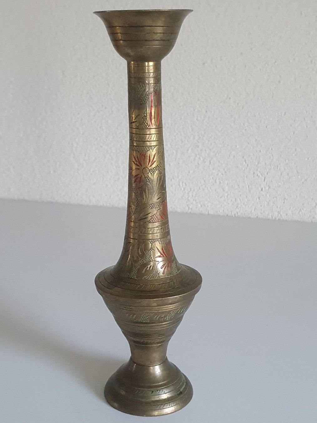 Portacandele: Vintage Blumenvase Messing – Usato da Giswil venduto da online-Brockenhaus