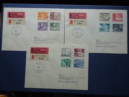 1949 Z-Nr.297-308 FDC BERNA, BERNE & BERN