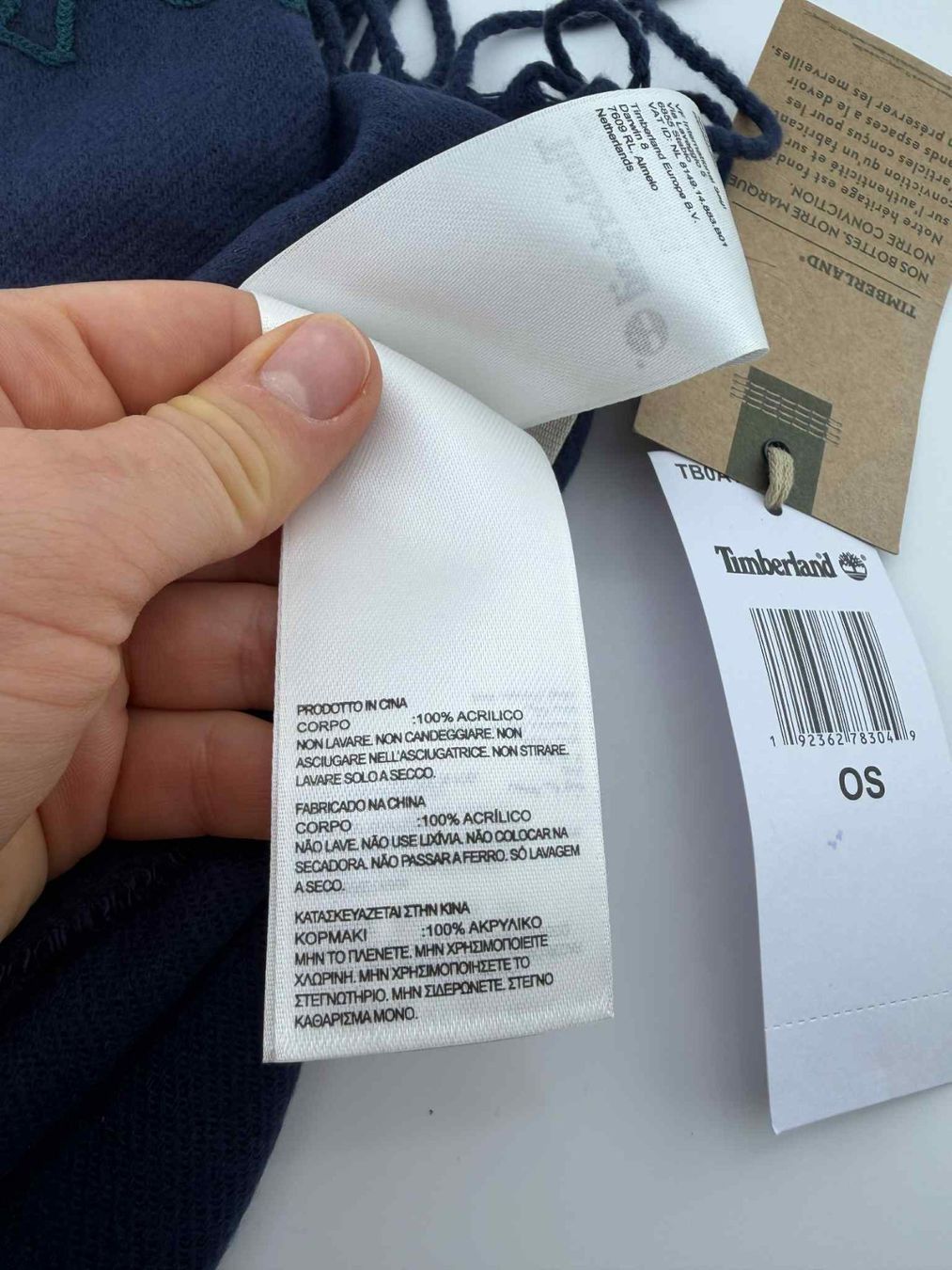 Timberland Foulard & Sciarpe: Timberland Schal Marineblau neue ✅ – Nuovo e nell'imballaggio originale da Riehen venduto da edu_92w7 6