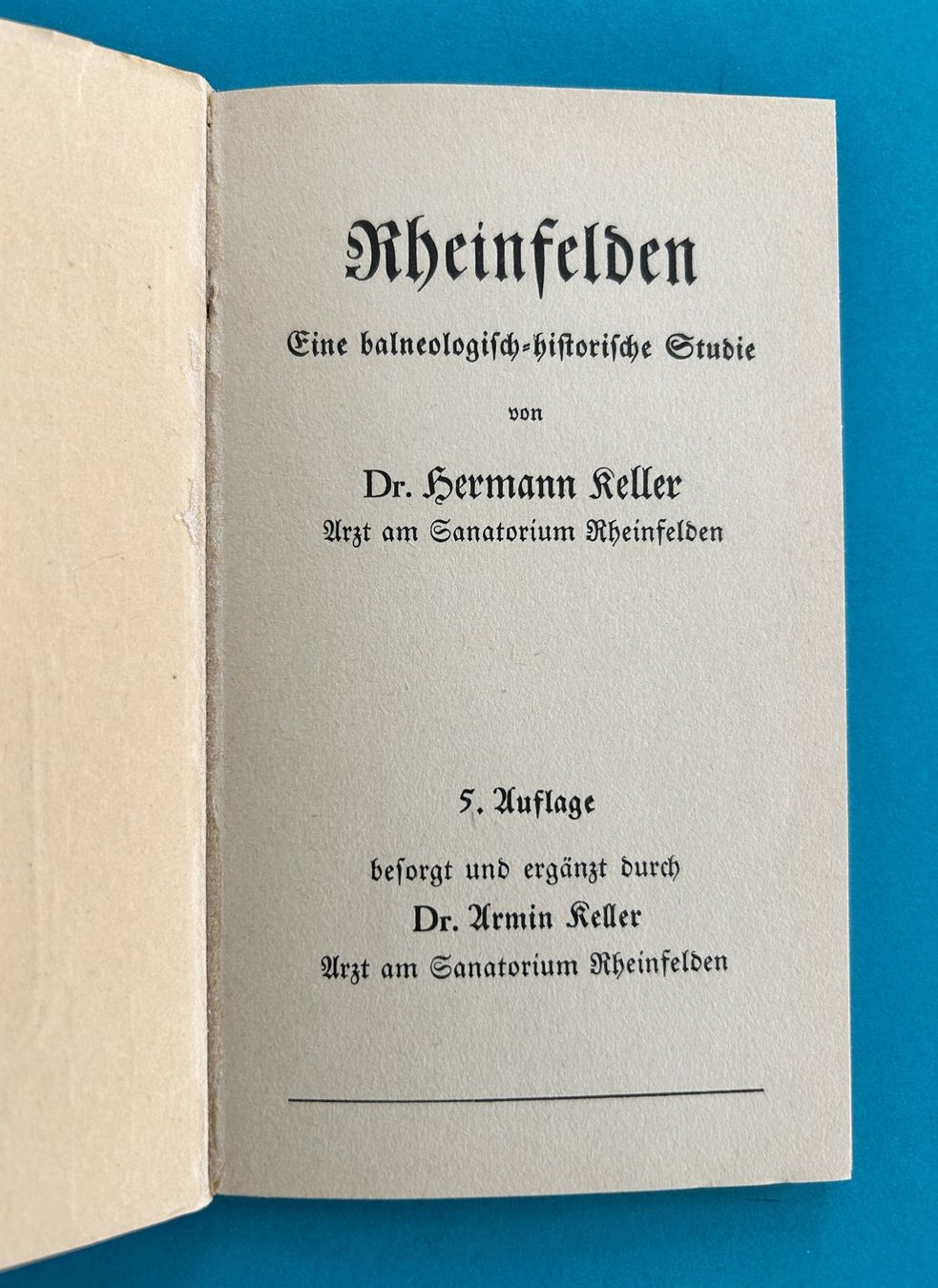 Libri: DAS BADWASSER ZU RHEINFELDEN – Usato da Zürich venduto da Domus09 2