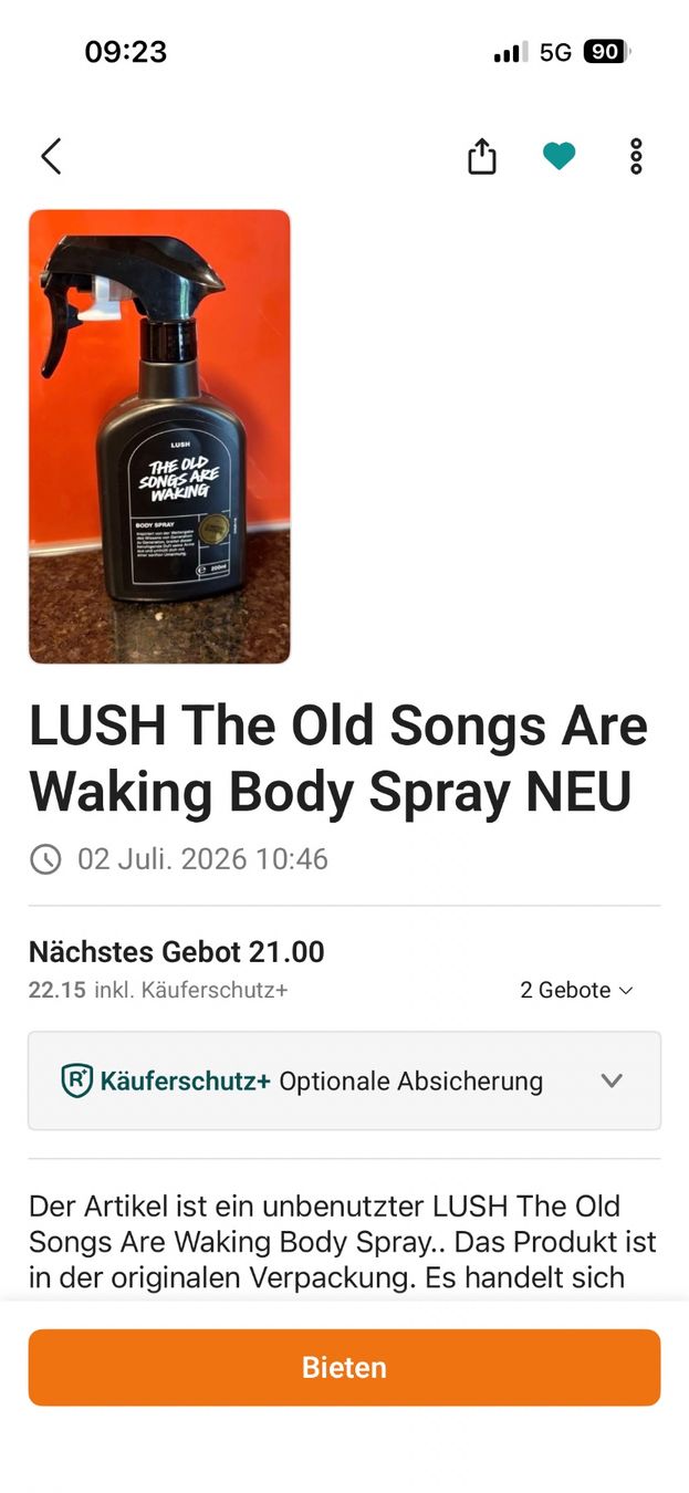 Lush Profumi & Eau de Toilette: Lush The Dew on Their Hems Eau de Parfum - Duftprobe - 2 ml – Usato da Zürich venduto da deruja 1
