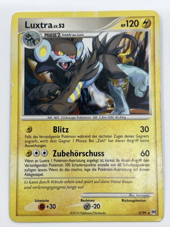 Luxtra Lv.53 - Pokémon Karte - 5/99 aus 2010 (Gebraucht) in Diegten für ...