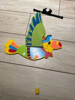 Piraten Papagei Holzfigur