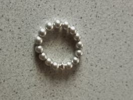 Elastischer Swarovski Fingerring Grösse 54
