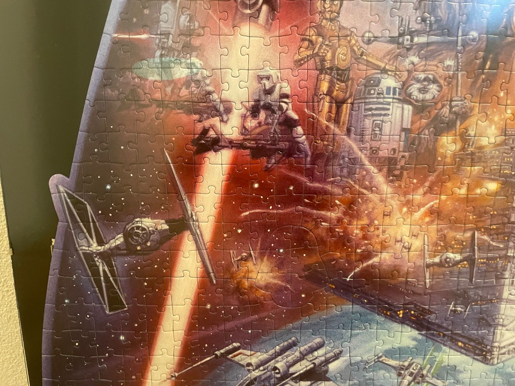 Ravensburger Puzzle: Ravensburger STAR WARS Darth Vader Form-Puzzle Gerahmt – Usato da Dietikon venduto da ambra-kamil 4