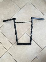 Lenker schwarz 35cm gedreht mit Verstrebungsstange