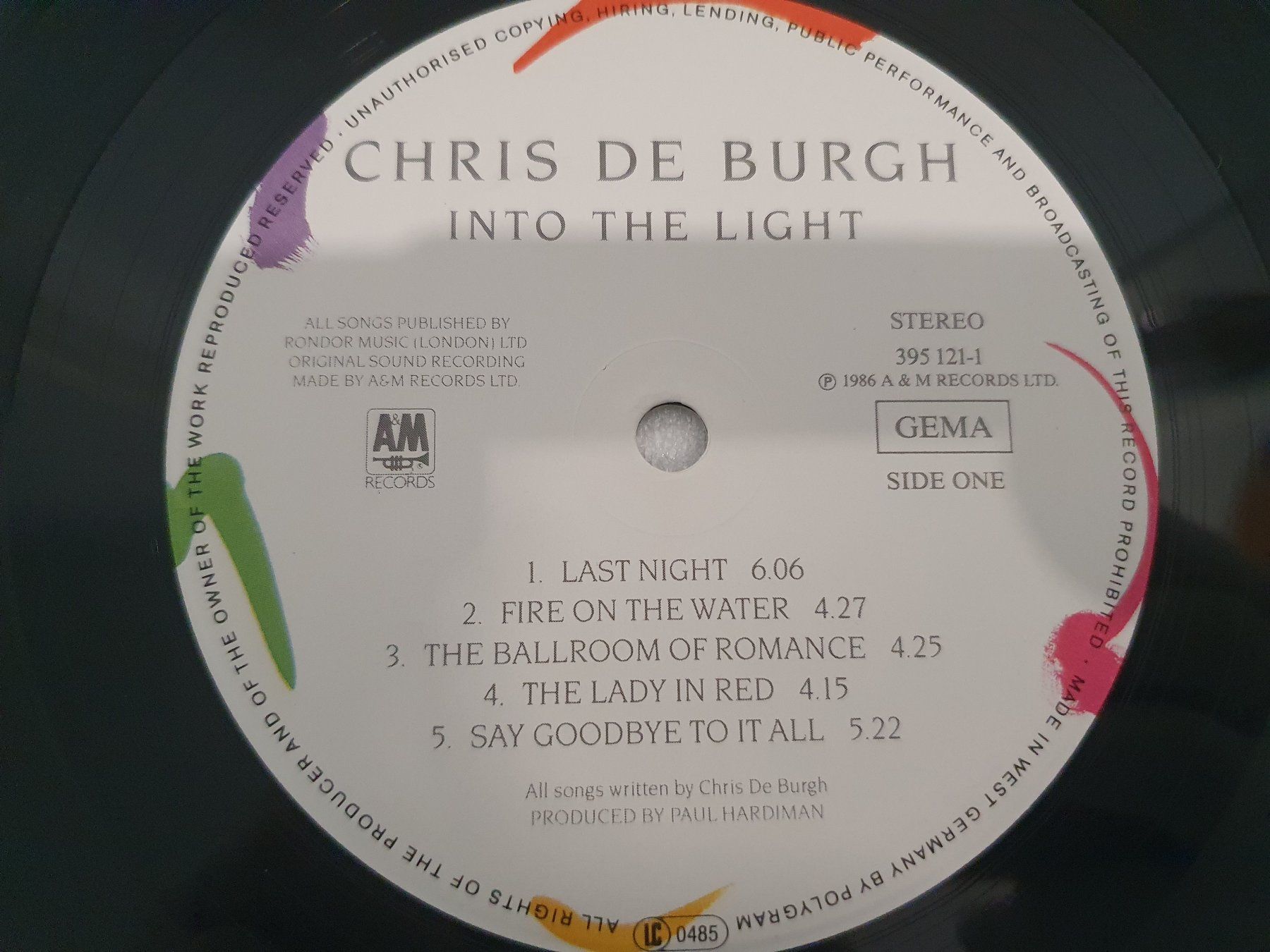 Dischi in vinile: Chris de Burgh – Into The Light – Usato da Uster venduto da Vinyl-Leidenschaft 4