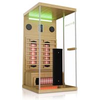 Infrarotsauna ROMA90 mit Vollspektrumstrahler - 90x90x190cm