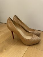 Escarpins Christian Louboutin neuves pyrhon 39 beig