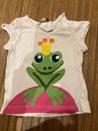 T-Shirt Gr. 68 H&M mit Frosch-Prinz Motiv für Mädchen