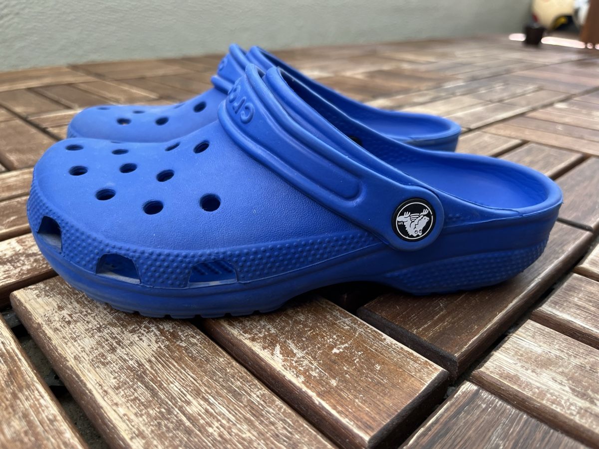 Crocs Scarpe per ragazzi: Original Crocs Clogs blau Gr. 35 – Usato da Jona venduto da Good_luck_ 1
