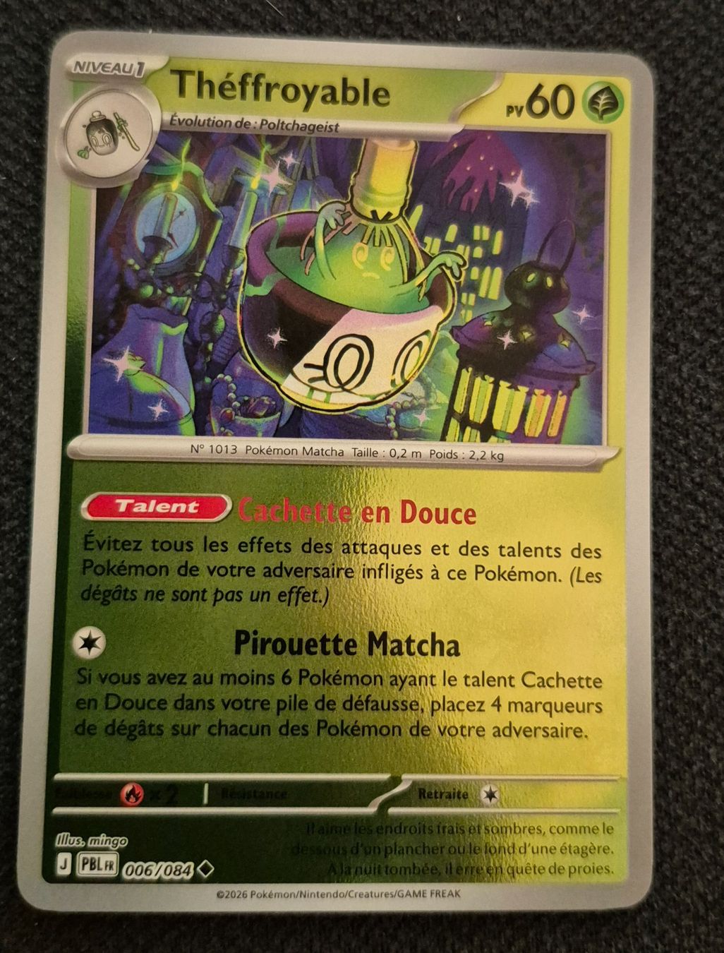 Pokémon Sammelbilder & Trading cards: THÉFFROYABLE 006/084 REVERSE POKEMON NUIT NOIRE – Gebraucht aus Grand-Lancy von luc111