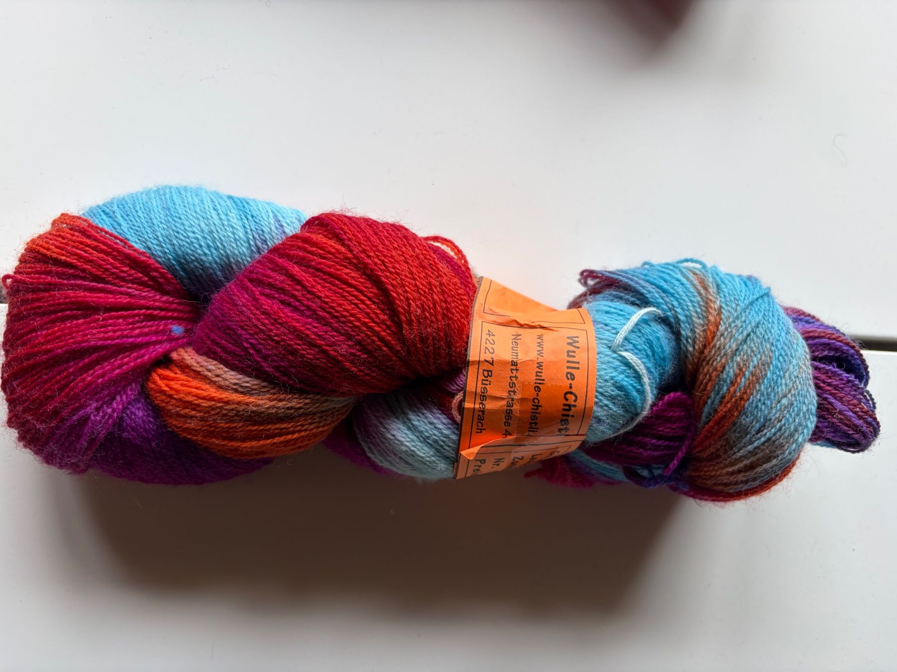 Wolle: 1Knäuel Handgefärbte Merino – Neu (gemäss Beschreibung) aus Büsserach von bor_s88m