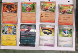 8x Pokémon Karten - PAL En - Paldea Evolved
