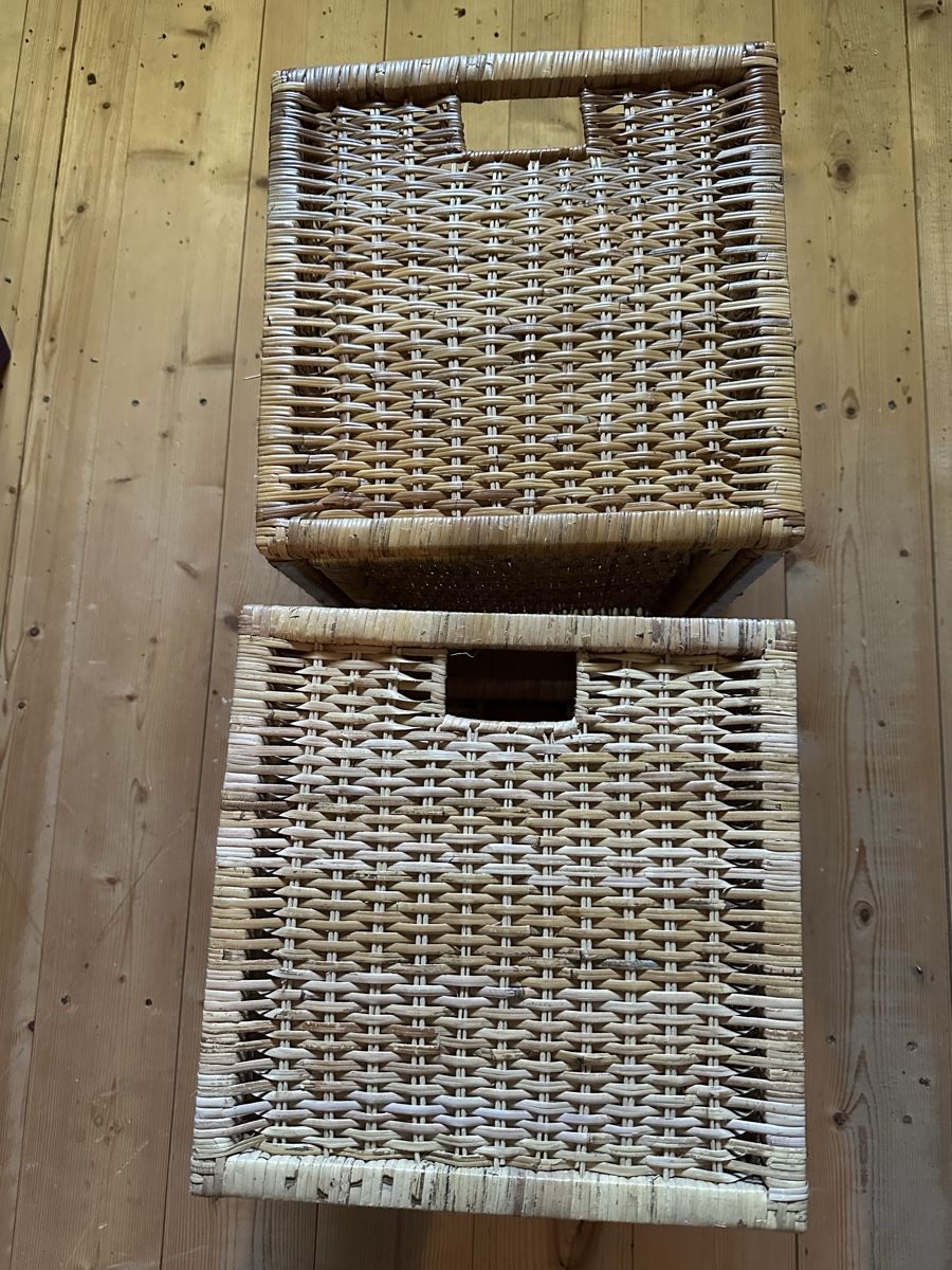 Ikea Altro per la casa: 2x Kallax Einsatz (Rattan Korb) – Usato da Langnau i. E. venduto da ads_56km