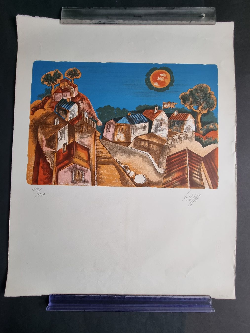 Grafica & Litografie: Ernst Kopp  LITHOGRAPHIE SIGNIERT NUMMERIERT – Usato da Gersau venduto da grafik-kunst 3