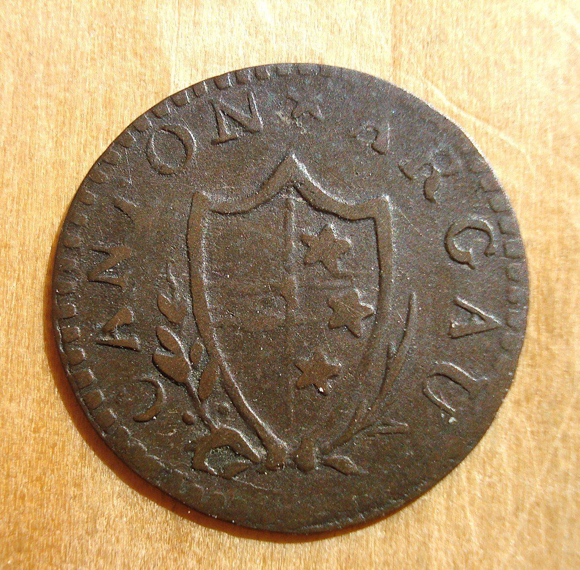 Alle Münzen: (D3) Aargau 1 Rappen 1811 – Gebraucht aus Erlach von Net-Coins 1