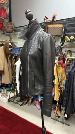 Massimo Dutti Leder Jacke