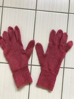 Warme, handgestrickte Wollhandschuhe, Grösse M