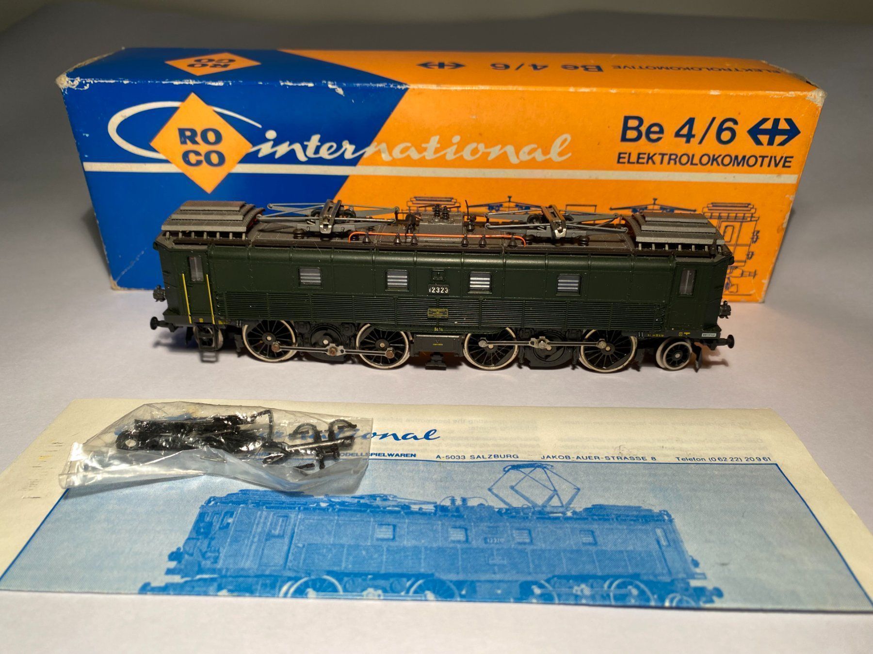 Roco Modellini di ferrovie: ROCO E-Lok BE 4/6 SBB 04191A DC Analog – Usato da Buchrain venduto da Modellbahn11
