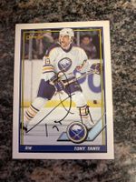 Autogramm auf O Pee Karte Tony Tanti Buffalo Sabres