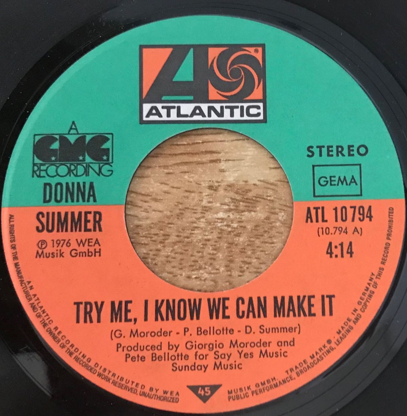 Dischi in vinile: DONNA SUMMER - TRY ME, I KNOW WE CAN MAKE IT – Usato da Bussigny venduto da vinyl-pas-cher 3