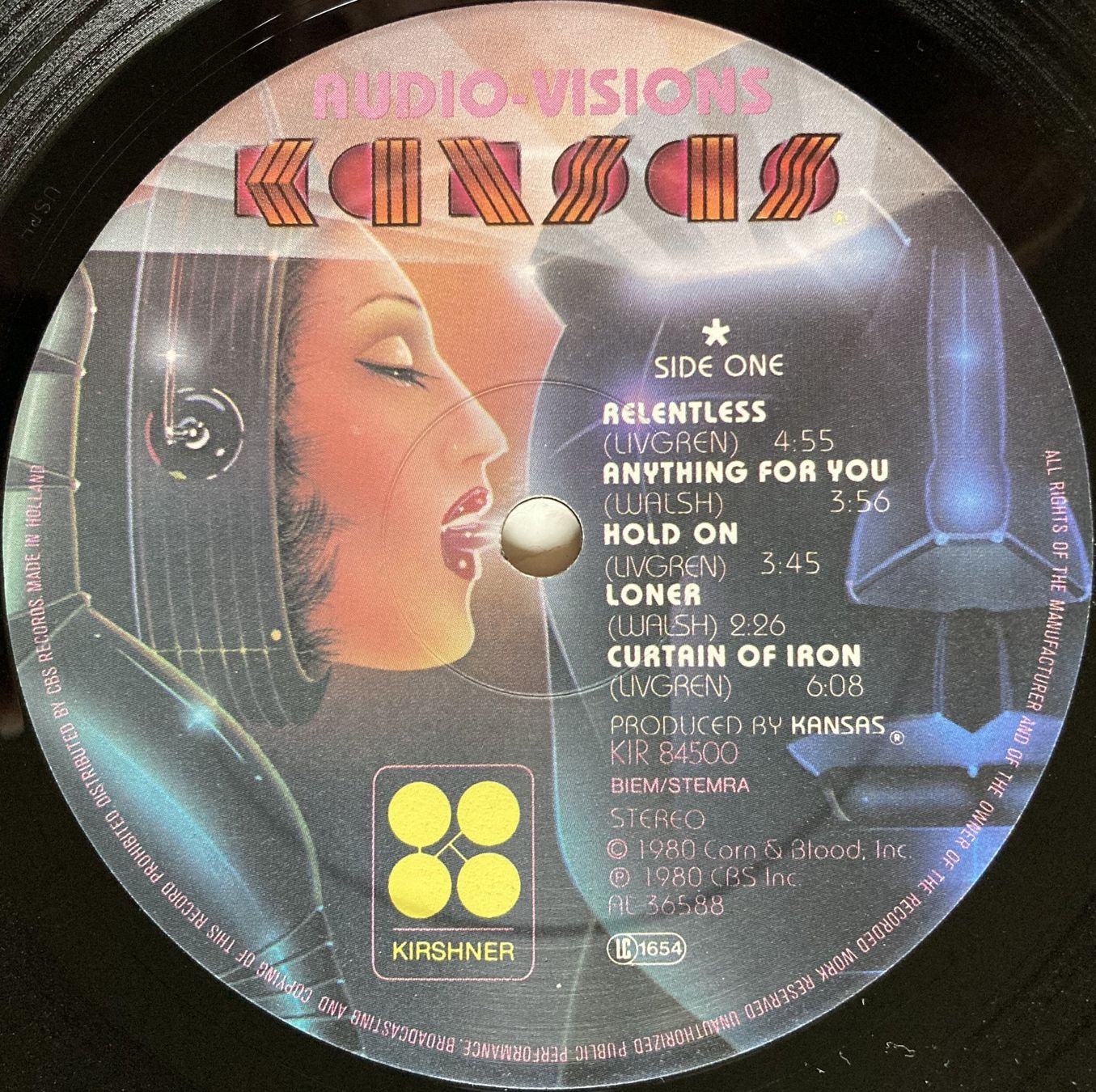 Dischi in vinile: KANSAS - AUDIO-VISION – Usato da Bottens venduto da hotter-than-hell 3