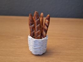 Laugenstangen Baguette Korb Handmade, vom Korb bis zum Brot