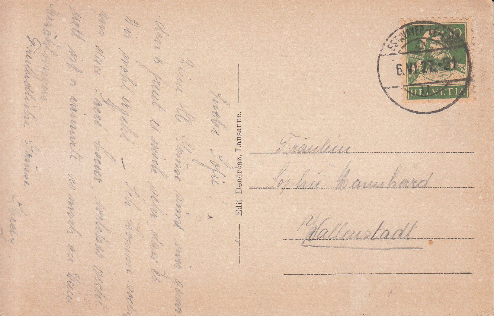 Cartoline postali: Estavayer-le-Lac 1927 – Usato da Bürglen TG venduto da StampGraf 1