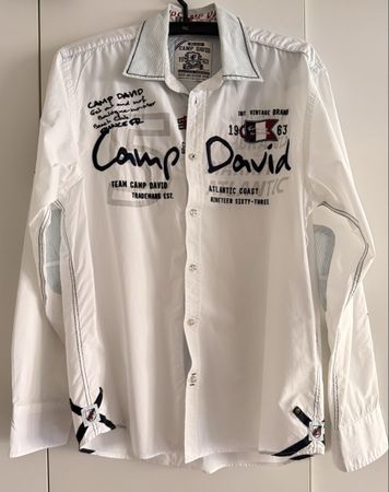 Camp David Hemd Gr. L, weiss French La Rochelle Frankreich