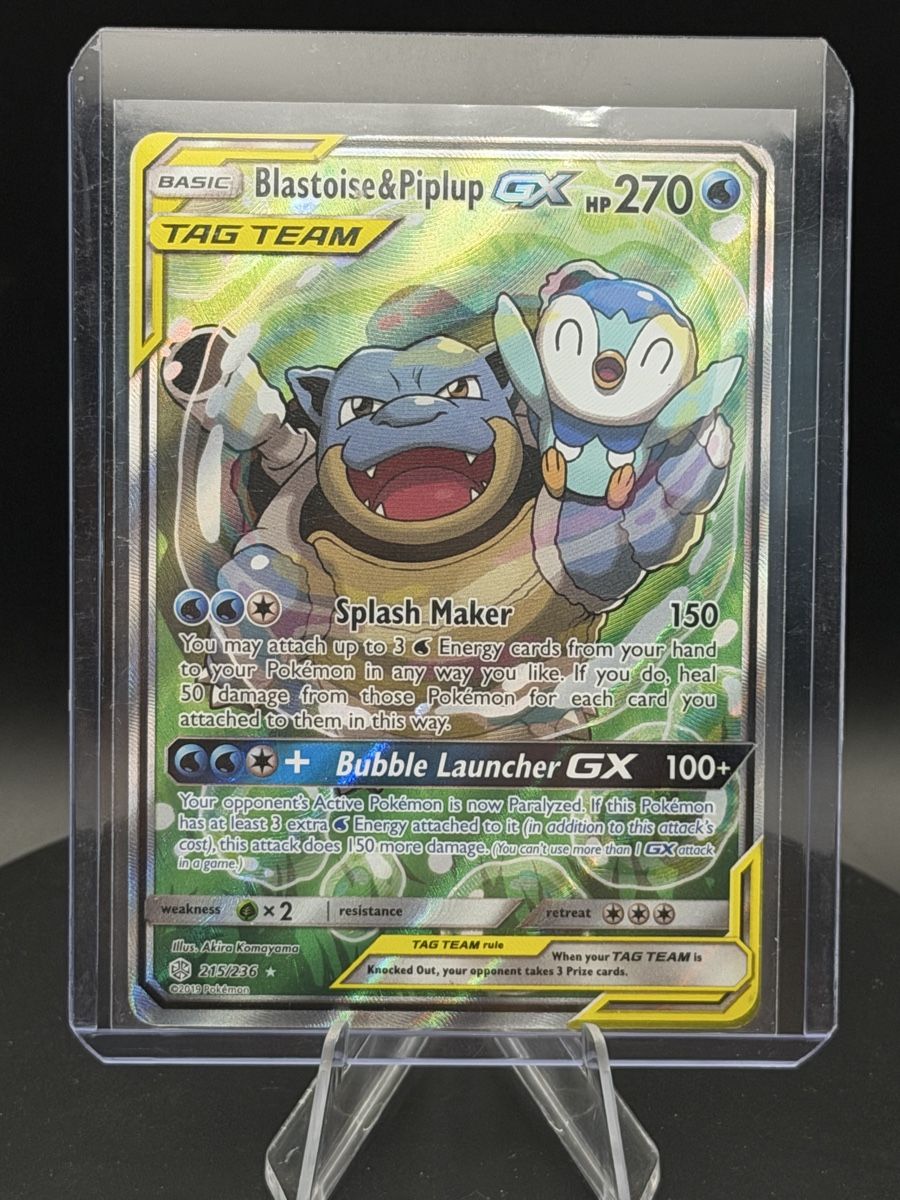 Pokémon Sammelbilder & Trading cards: Pokemon Blastoise & Piplup GX 215 – Gebraucht aus Belp von Leoloulou1