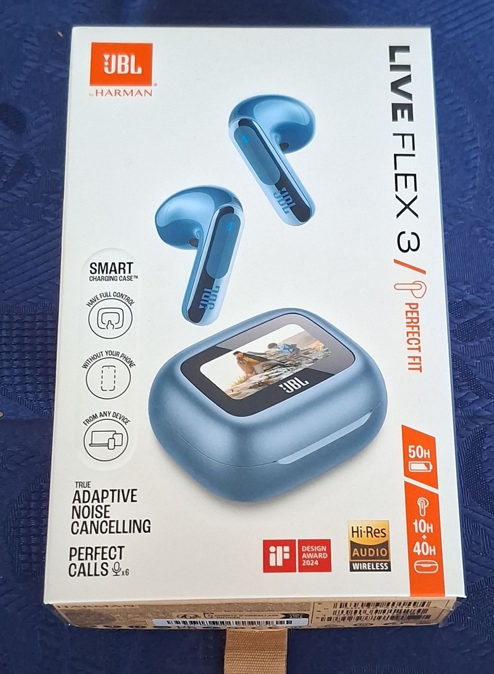 JBL Cuffie: JBL LIVE FLEX 3 Kopfhörer, blau, neuwertig – Nuovo (secondo la descrizione) da Marbach LU venduto da antanarivo
