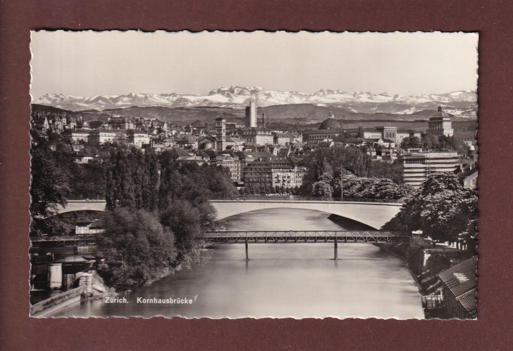 Cartoline postali: ZÜRICH - Kornhausbrücke – Usato da Pully venduto da nicecards