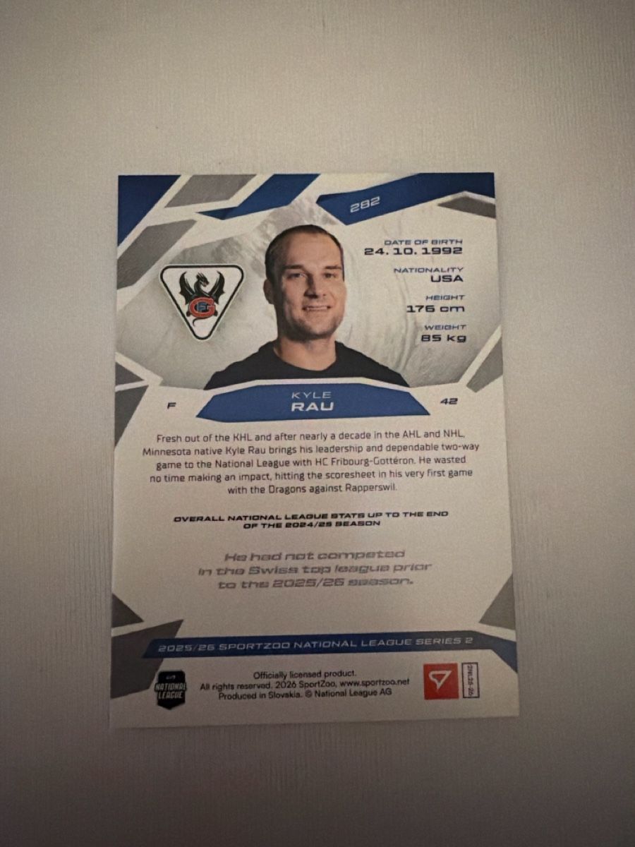 Sportzoo Sammelbilder & Trading cards: Kyle Rau National League Card – Neu (gemäss Beschreibung) aus Oberönz von jan_wys9 1
