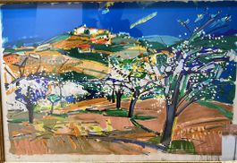 Michel NO Paysage de Provence 46 x 66 cm Lithographie