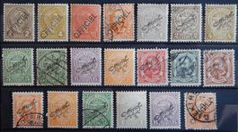 Luxemburg Official ex. Kat. 63-106 */(*)/gest. 1899/1909