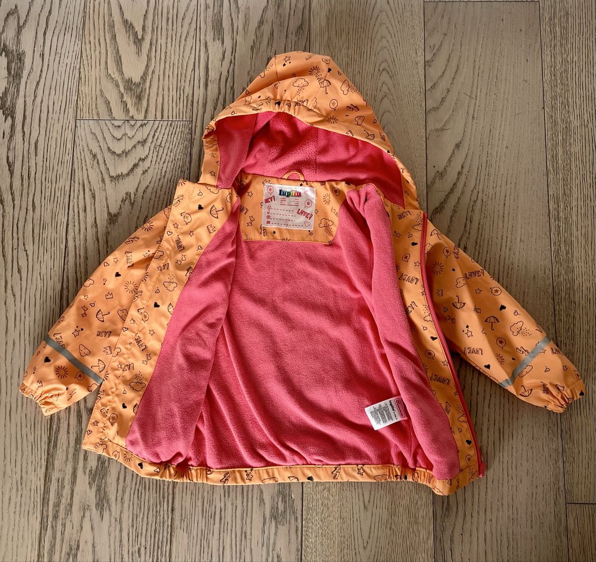 Lupilu Lotti & Set di vestiti: Orangenes Regen-Set, Größe 110/116 – Usato da Arbedo venduto da Greg2hand 2
