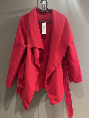 Rote Übergangsjacke- Wickeljacke - Grösse S/M - Neu!