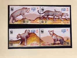 Oman 2004 Satz WWF Arabischer Leopard postfrisch