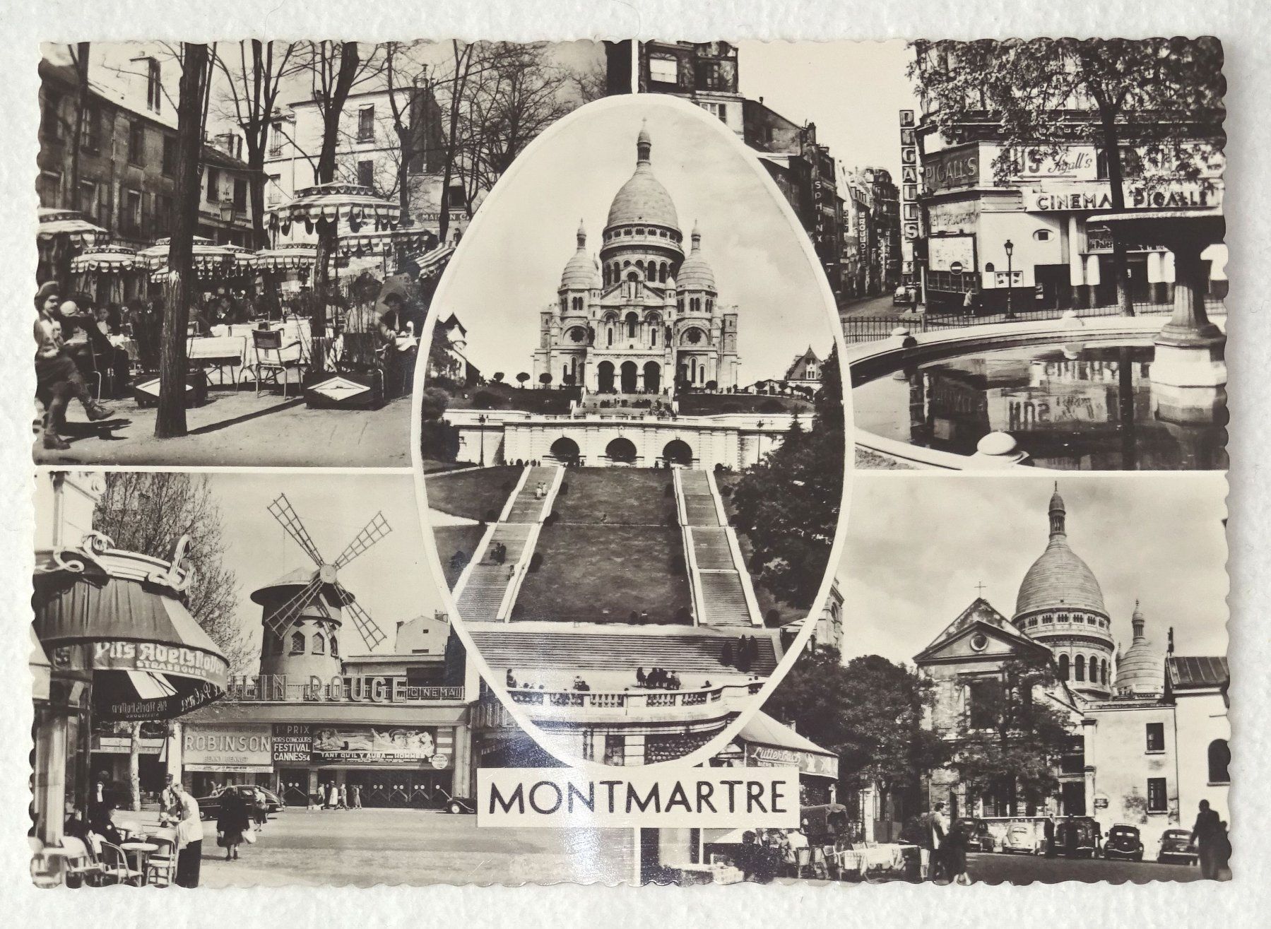 Cartoline postali: Montmartre 1957, Postkarte – Usato da St.Gallen venduto da Paddington11
