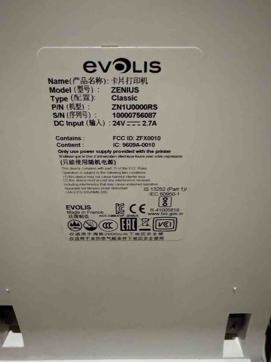Drucker: Evolis Zenius Classic Kartendrucker gebraucht – Gebraucht aus Schaffhausen von mfi_98wx 1
