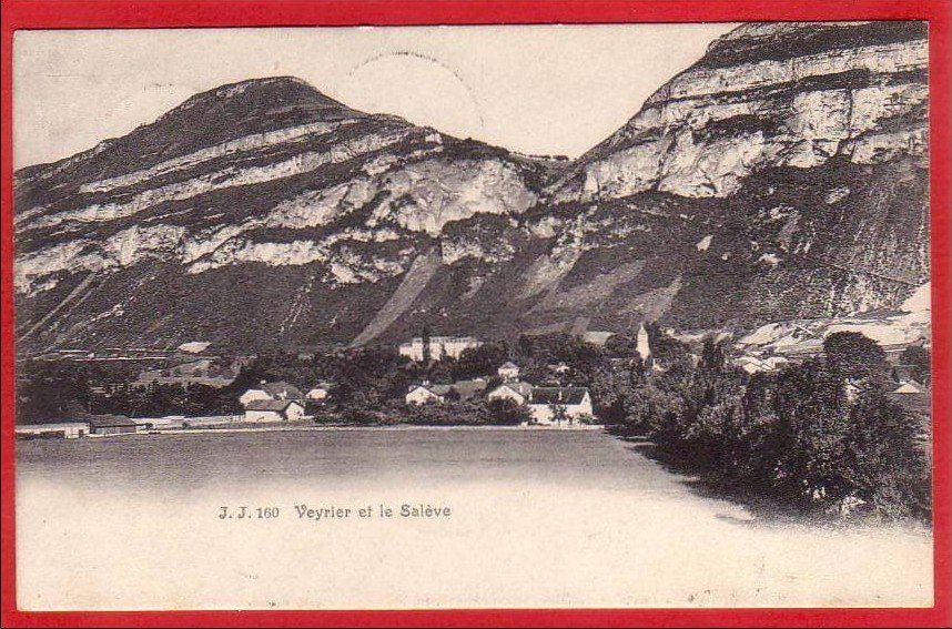 Cartoline postali: VEYRIER ET LE SALÈVE 1905 – Usato da Grüningen venduto da Kartenlaube