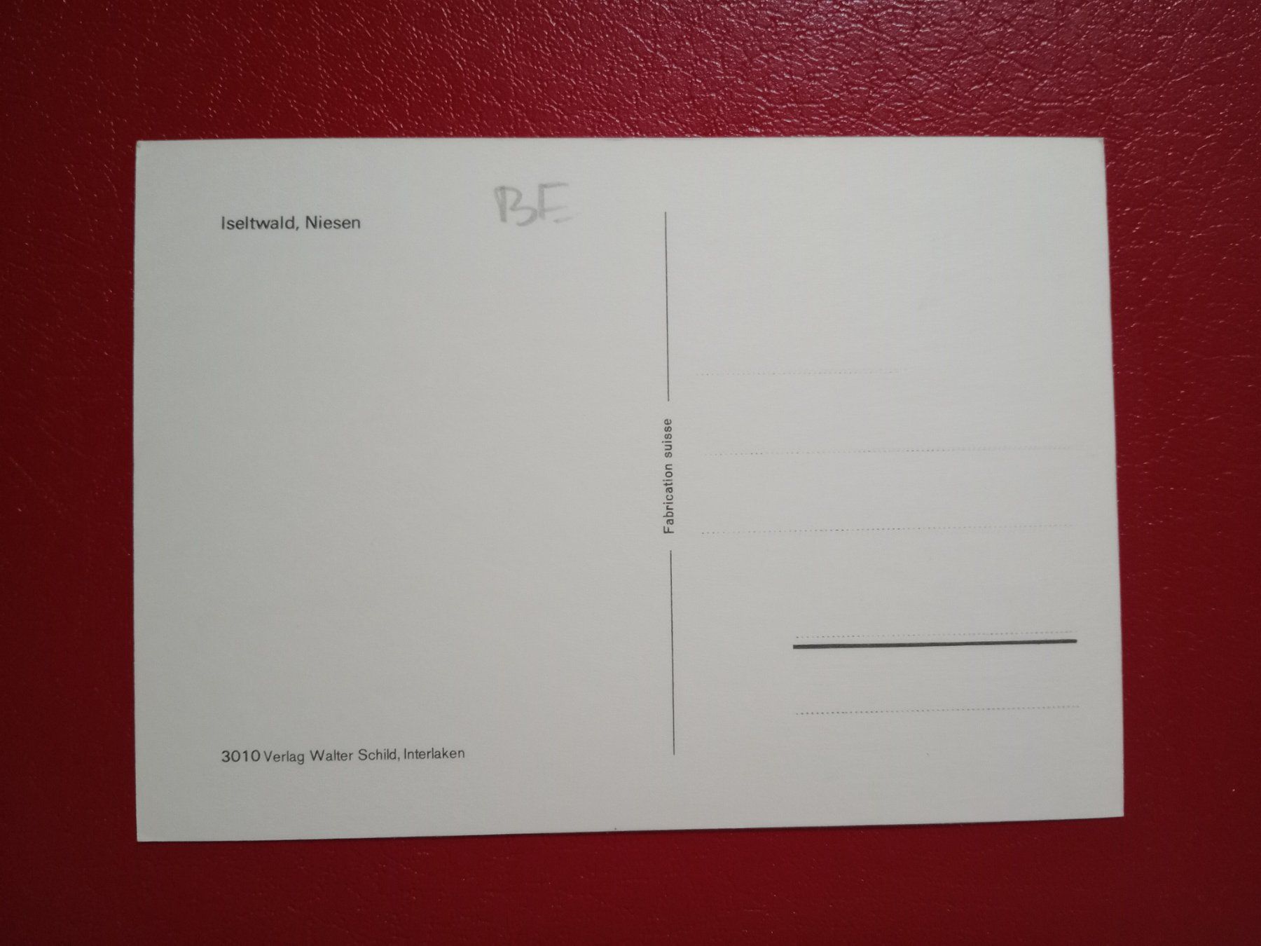 Cartoline postali: Iseltwald Bern mit Niesen (97) – Usato da Küttigen venduto da Melisch1000 1