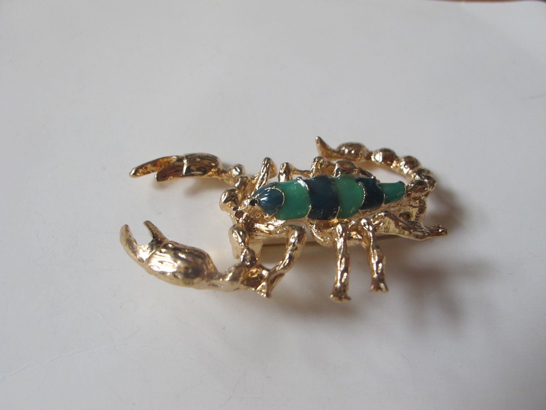 Broschen & Nadeln: Skorpion Brosche Emaille grün blau – Neu (gemäss Beschreibung) aus Löhningen von Chimae67 3