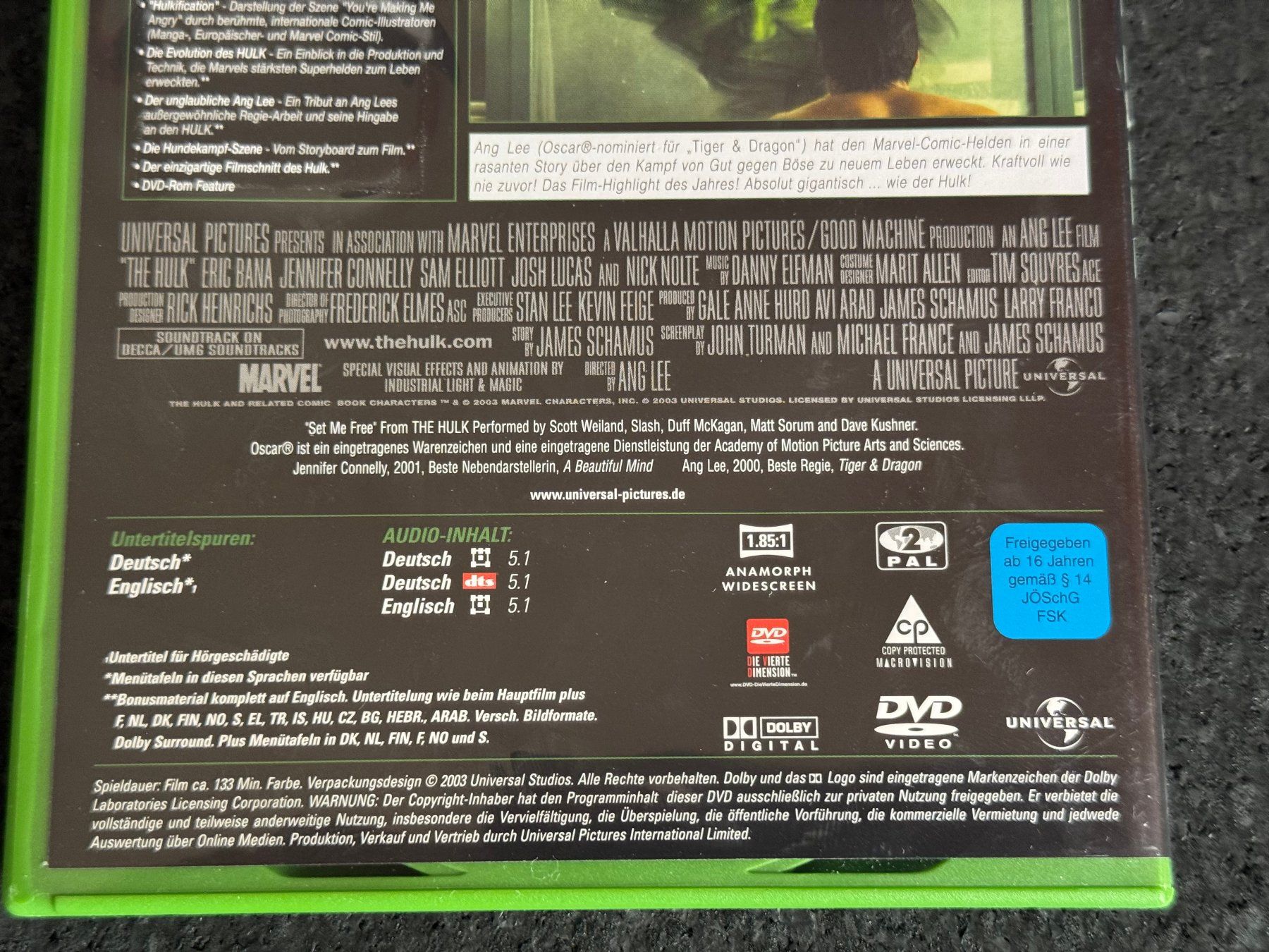 Tutti i DVDs: HULK - 2 Disc Special Edition DVD DE/EN – Usato da Fribourg venduto da tschjoly 3