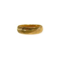 Breiter Armreif Edelstahl Gold – 20 mm