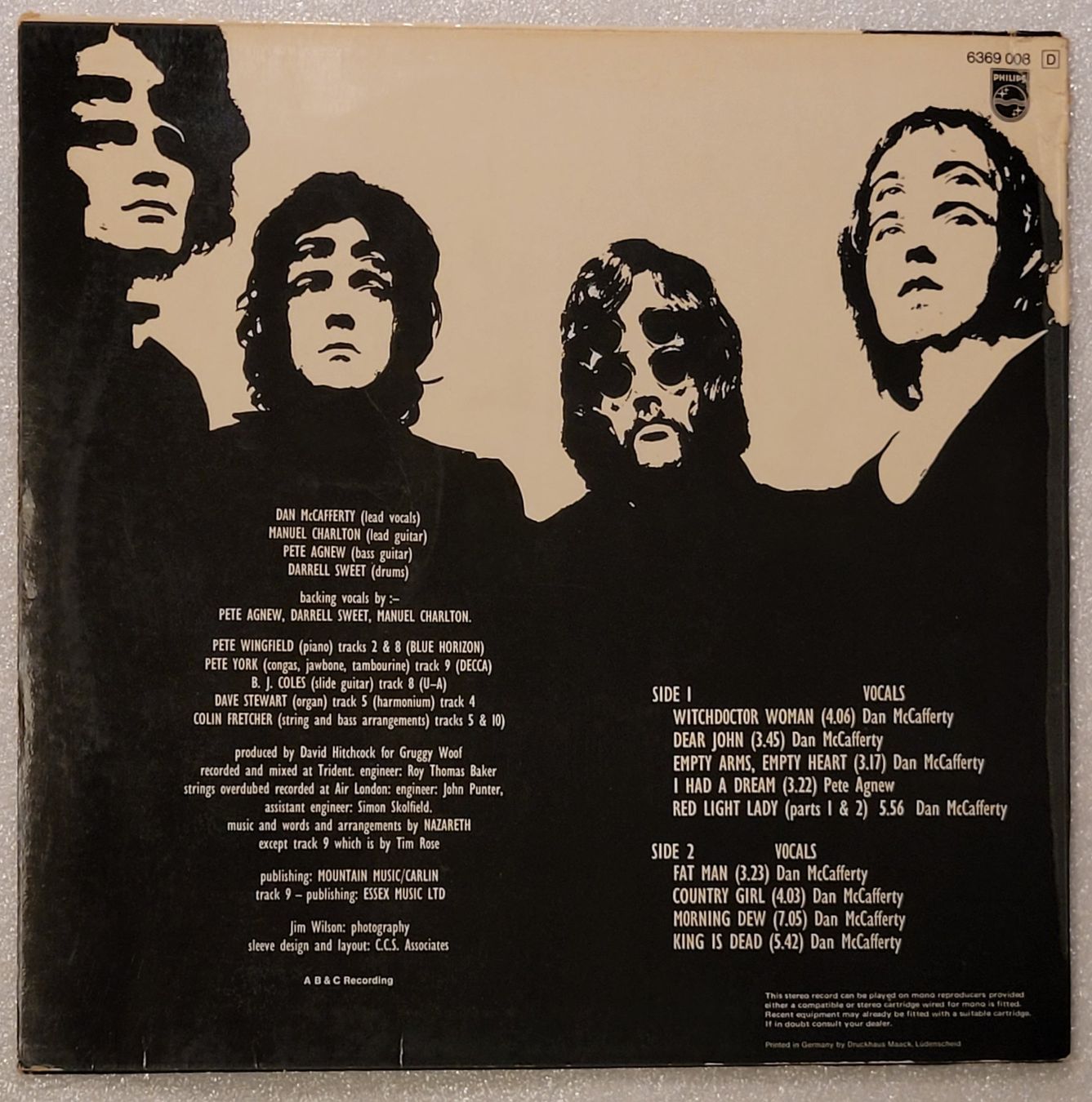 Dischi in vinile: Nazareth von 1972 – Usato da Zürich venduto da Avd 1