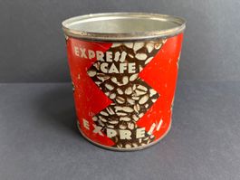Vintage Express Cafe Kaffeedose Blechdose Dose Retro