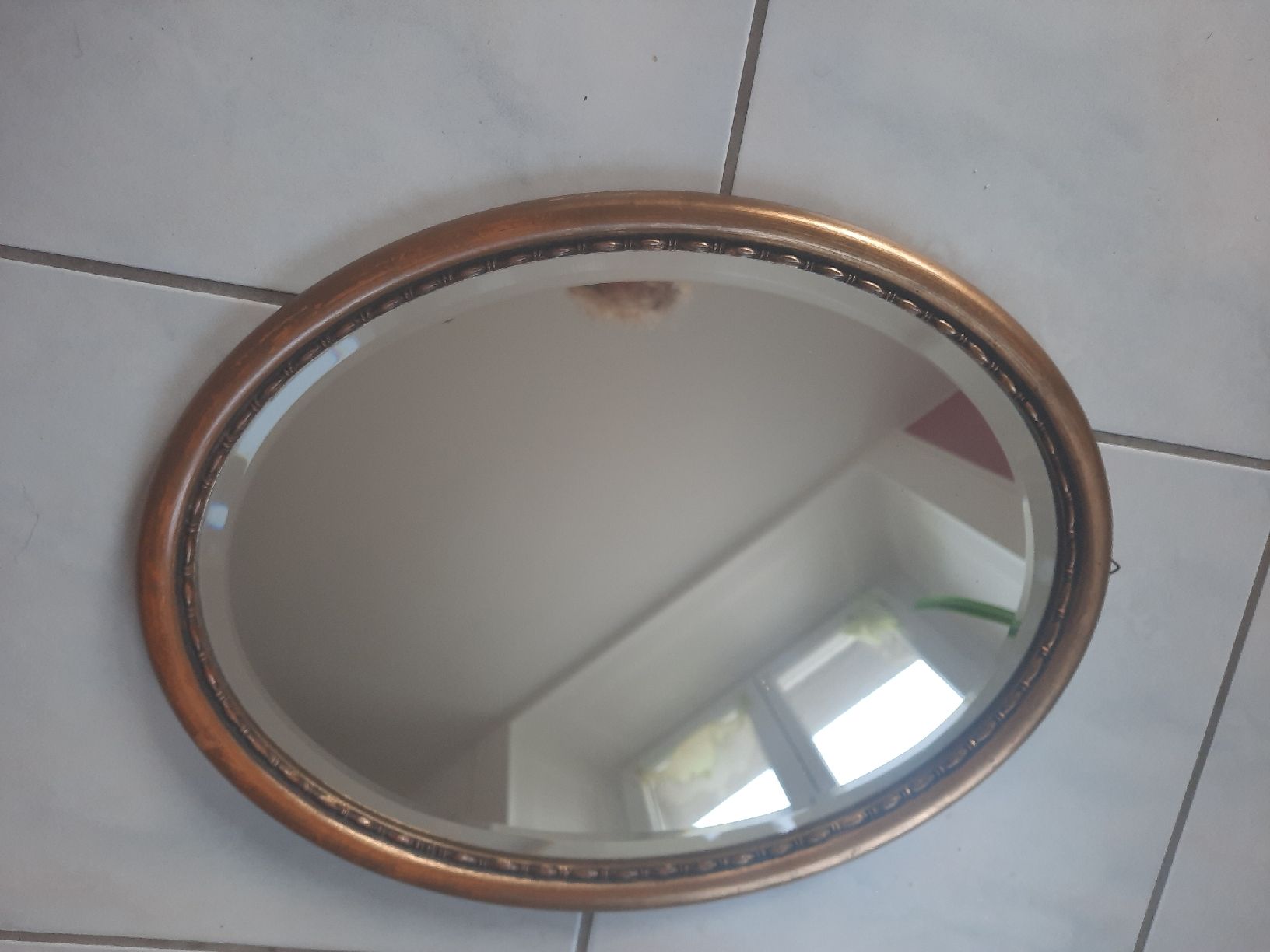 Specchi: Ancien MIROIR OVALE, BISAUTÉ – Usato da Le Locle venduto da marylise01 2